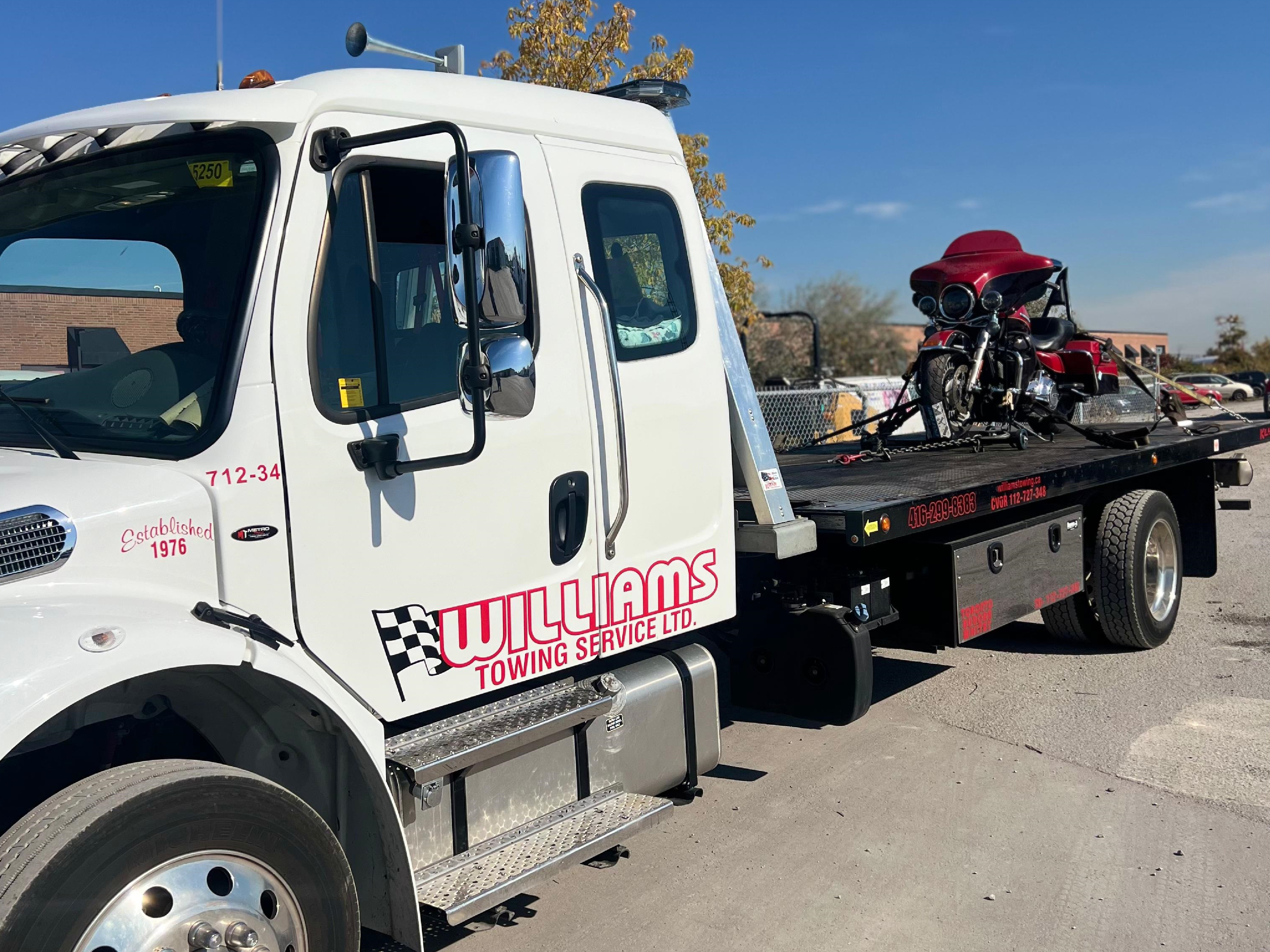 Williams Towing - Reliable Motorcycle Towing in Toronto 